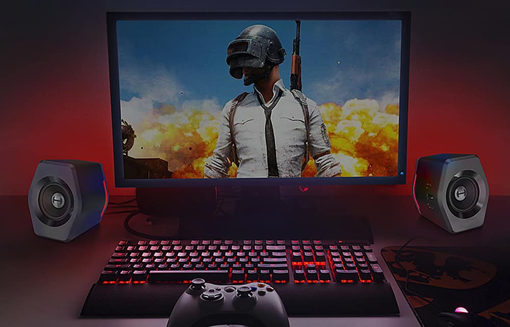 Alt View 11. Edifier - G2000 2.0 Bluetooth Gaming Speakers with RGB Lighting (2-Piece) - Black.