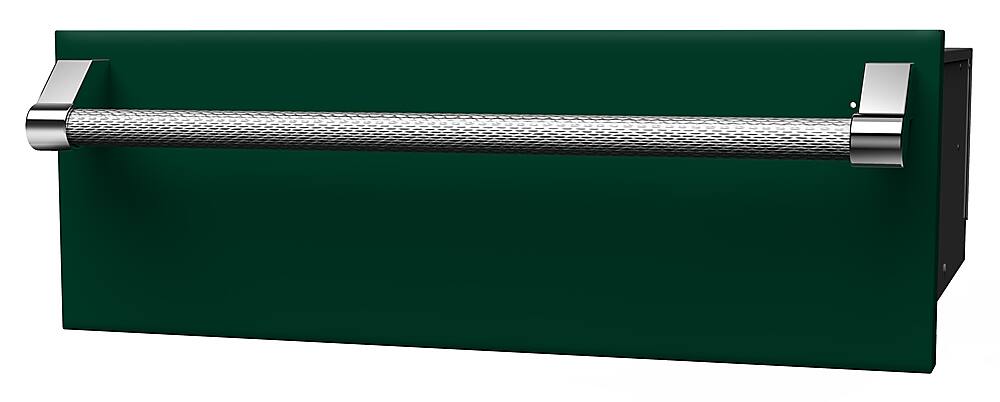 Angle. Hestan - 30" Warming Drawer - Green.