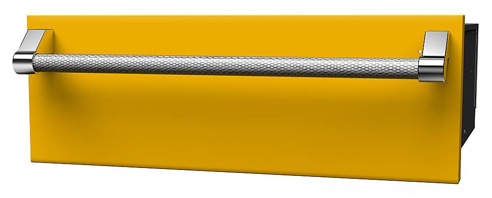 Angle. Hestan - 30" Warming Drawer - Yellow.