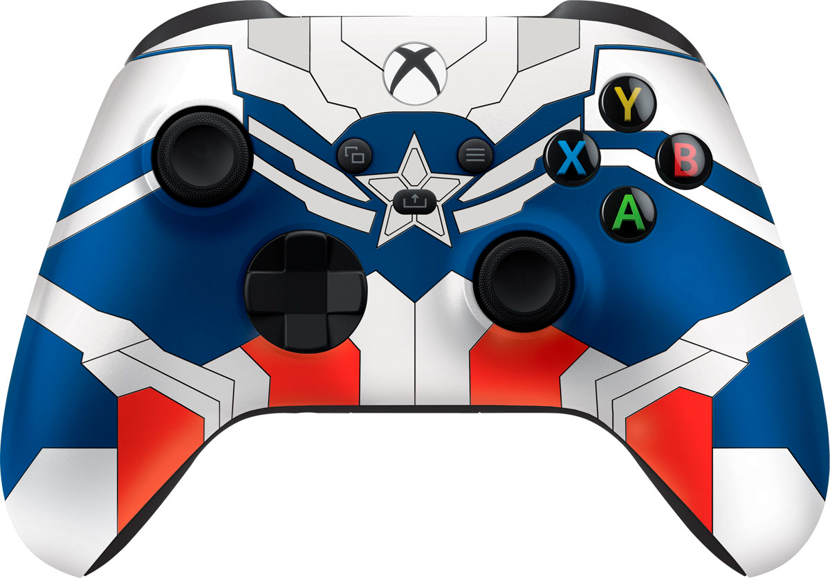 Angle View: Razer - Wireless Controller & Quick Charging Stand for Xbox - Captain America Edition