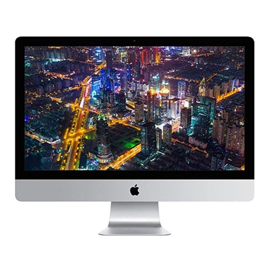 Front Zoom. Apple - 27" Certified Refurbished iMac 5K - Intel Core i5 3.3GHz - 8GB Memory - 2TB FUSION DRIVE + 128GB SSD (2015) - Silver.
