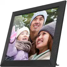 Angle. Aluratek - 17" Touchscreen LCD Wi-Fi Digital Photo Frame - Black.