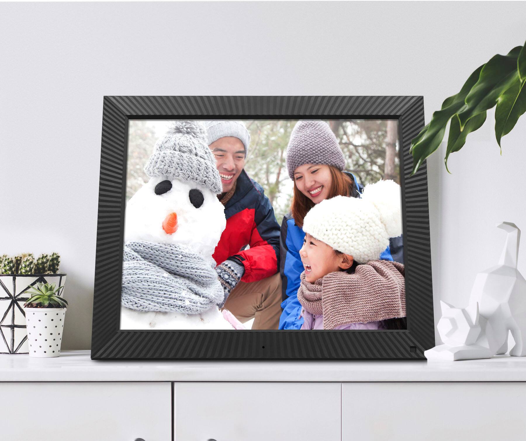 Alt View 17. Aluratek - 17" Touchscreen LCD Wi-Fi Digital Photo Frame - Black.