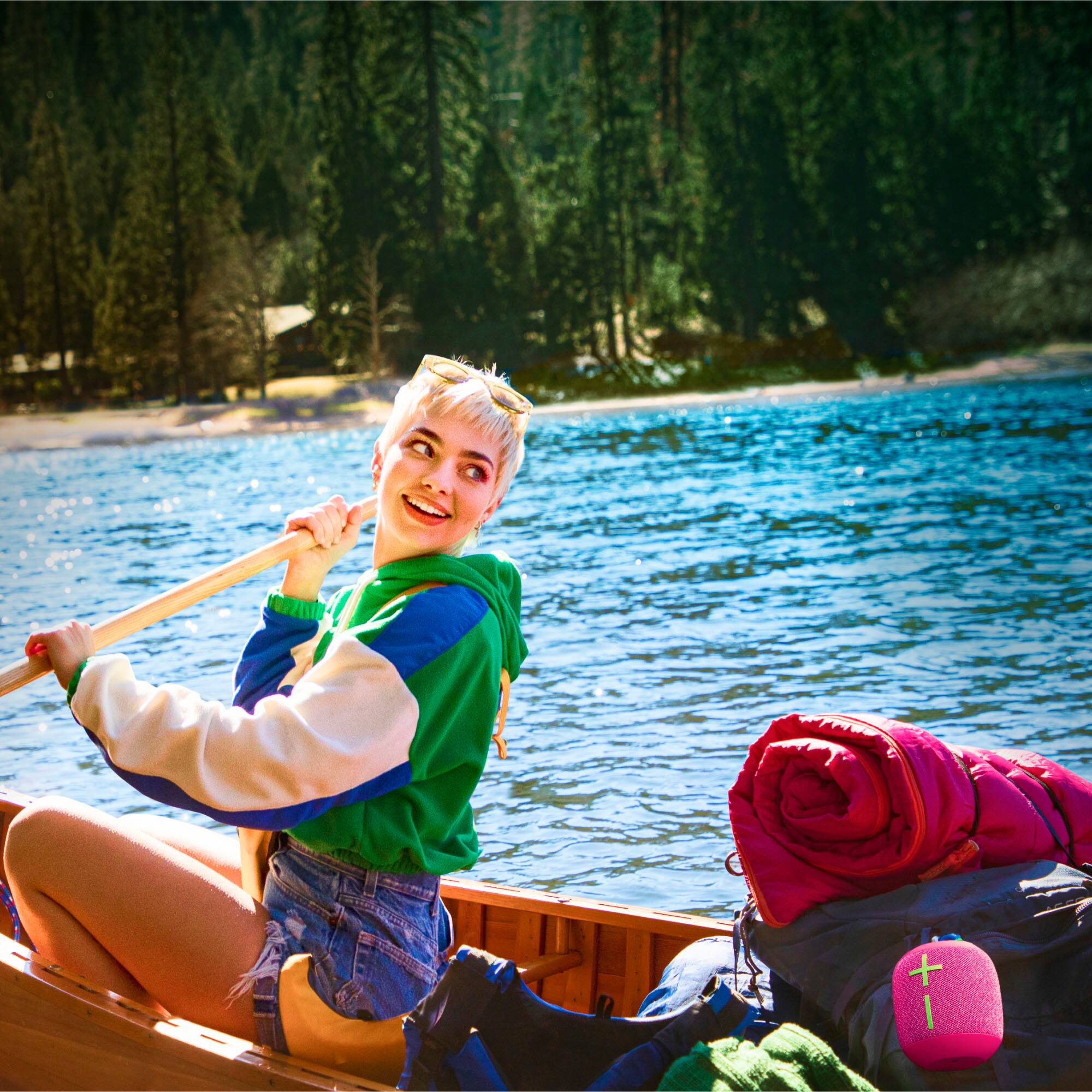 Alt View 11. Ultimate Ears - WONDERBOOM 3 Portable Bluetooth Mini Speaker with Waterproof/Dustproof Design - Hyper Pink.