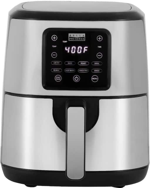 Bella Pro Series 4.2 qt. Digital Air Fryer Stainless Steel Finish 90174