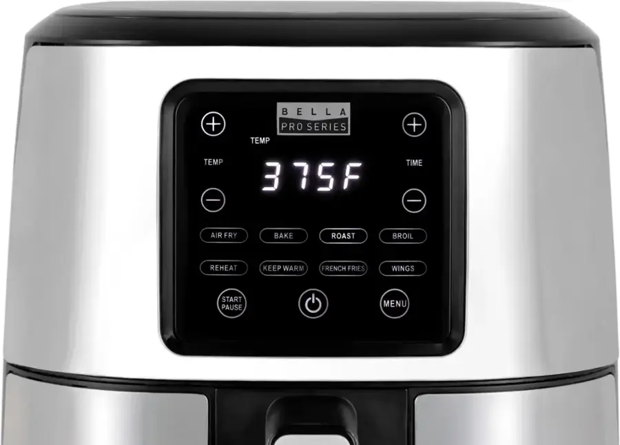 Alt View 12. Bella Pro Series - 4.2-qt. Digital Air Fryer - Stainless Steel Finish.