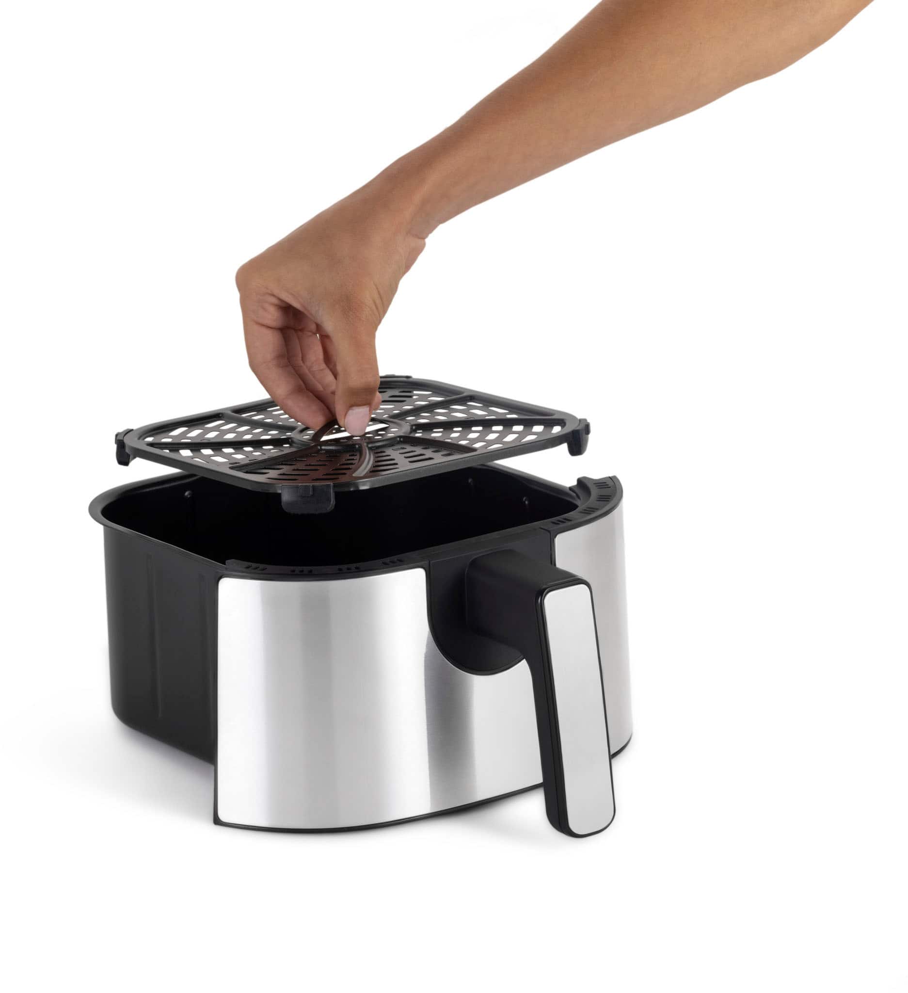 Alt View 1. Bella Pro Series - 4.2-qt. Digital Air Fryer - Stainless Steel Finish.