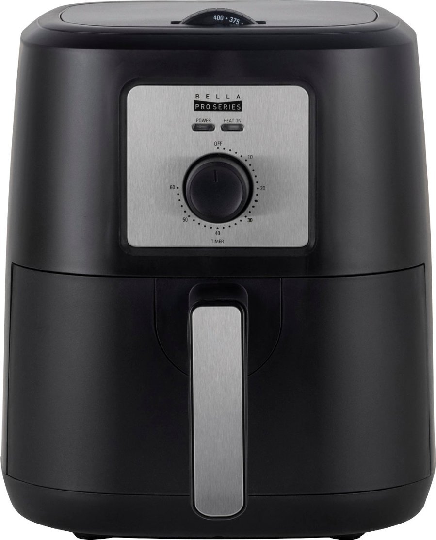 Zoom in on Front Zoom. Bella Pro Series - 4.2-qt. Manual Air Fryer - Black.