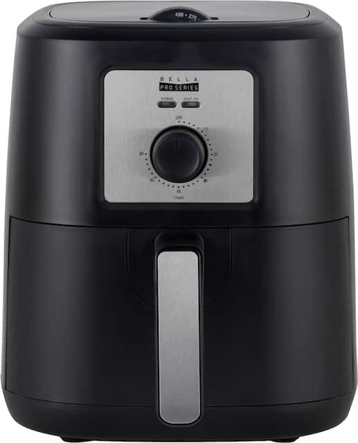 Bella Pro Series - 4.2-qt. Manual Air Fryer - Black