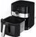 Angle. Bella Pro Series - 6-qt. Digital Air Fryer with Window - Black.