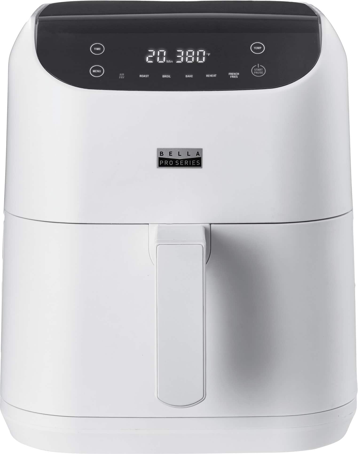 Front. Bella Pro Series - 6-qt. Digital Air Fryer - White.