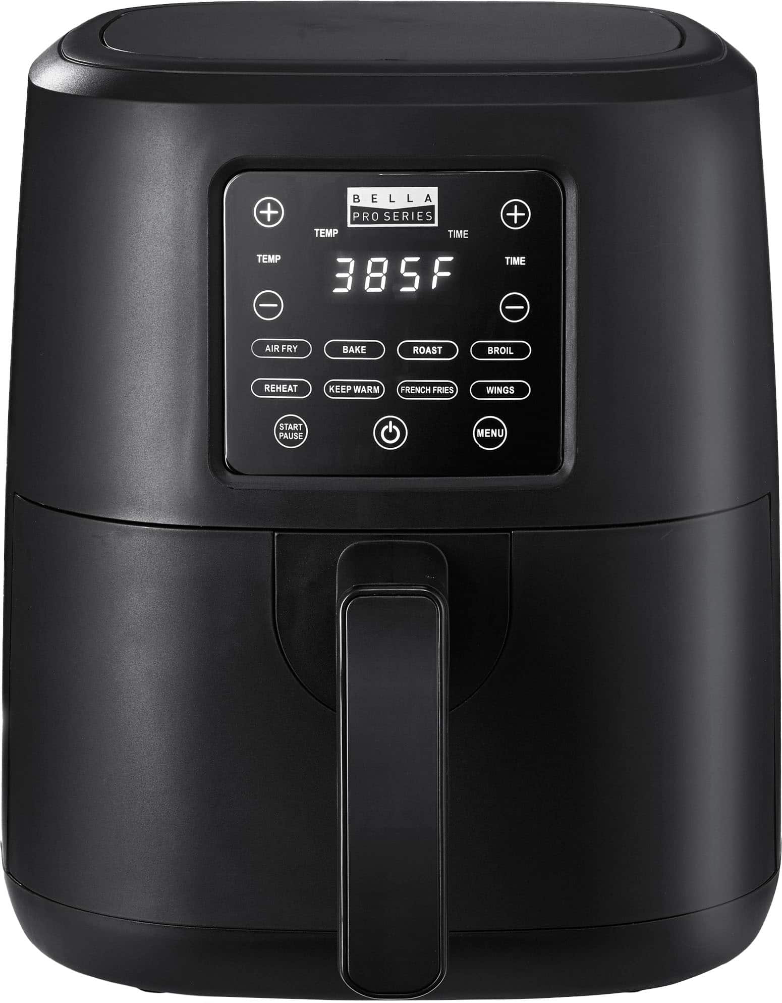 Front. Bella Pro Series - 4.2-qt. Digital Air Fryer - Black.