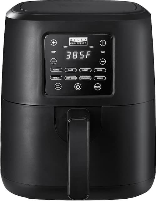 Bella Pro Series - 3-Qt. Analog Air Fryer - Black