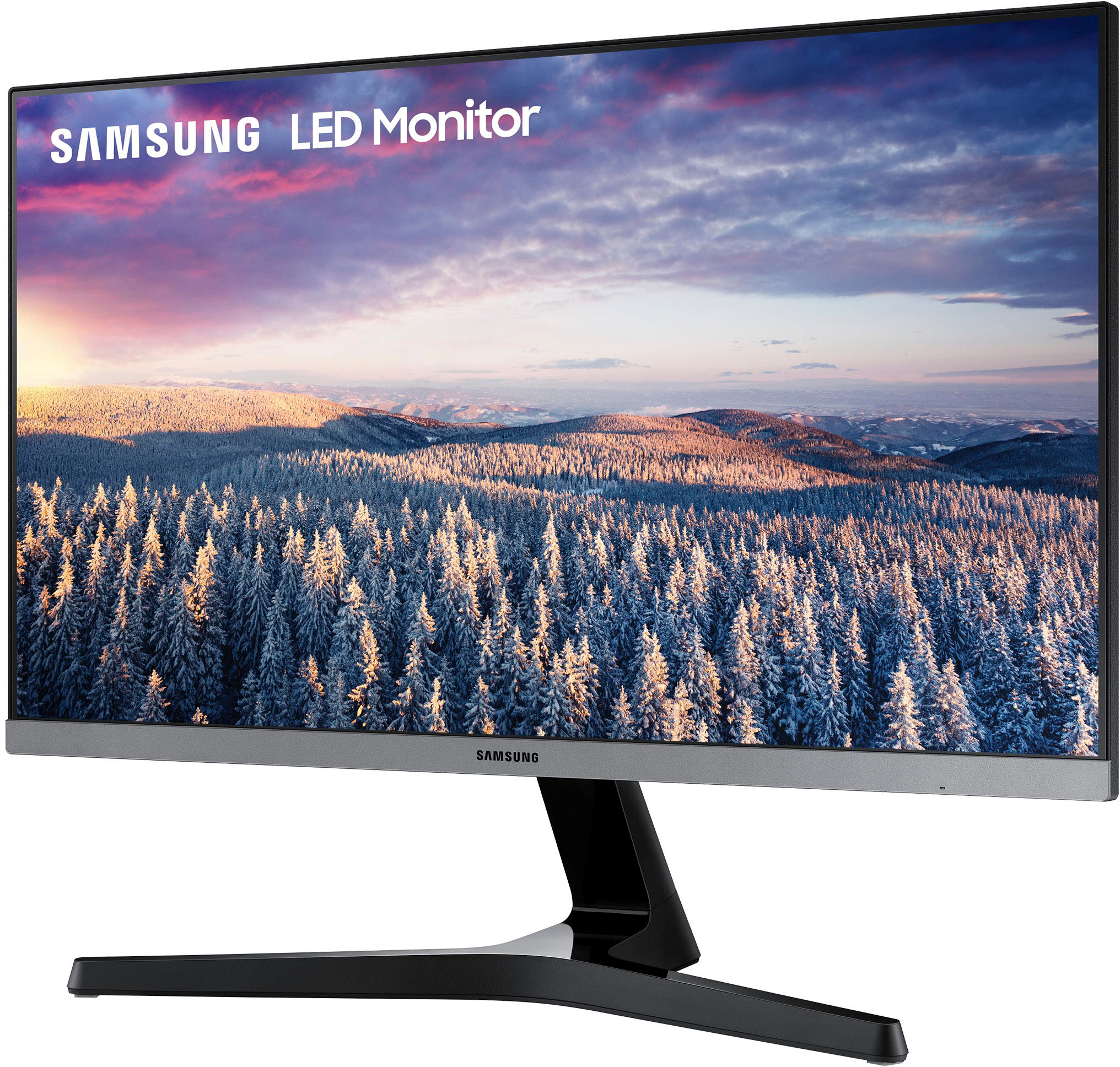 Expresión Endulzar Inclinado Samsung 24" LED FHD AMD FreeSync Monitor with bezel-less design (HDMI,  D-sub) Black LS24R35AFHNXZA - Best Buy