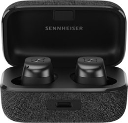 Sennheiser - Momentum 3 True Wireless Noise Cancelling In-Ear Headphones - Graphite - Angle_Zoom