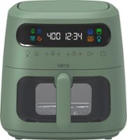 CRUX - 8-qt. Digital Air Fryer Kit with TurboCrisp - Limited Edition Stuffed Olive - Front_Zoom