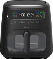 CRUX - 8-qt. Digital Air Fryer Kit with TurboCrisp - Black - Front_Zoom