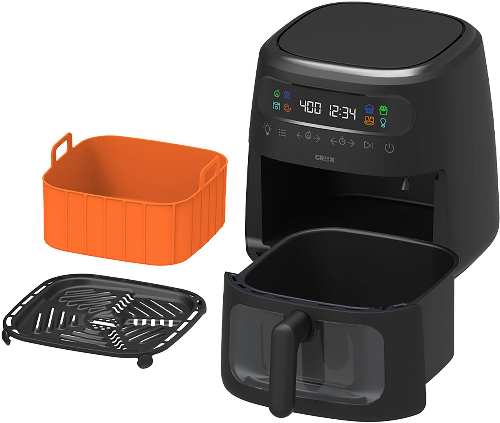 Zoom in on Accessories Zoom. CRUX - 8-qt. Digital Air Fryer Kit with TurboCrisp - Black.