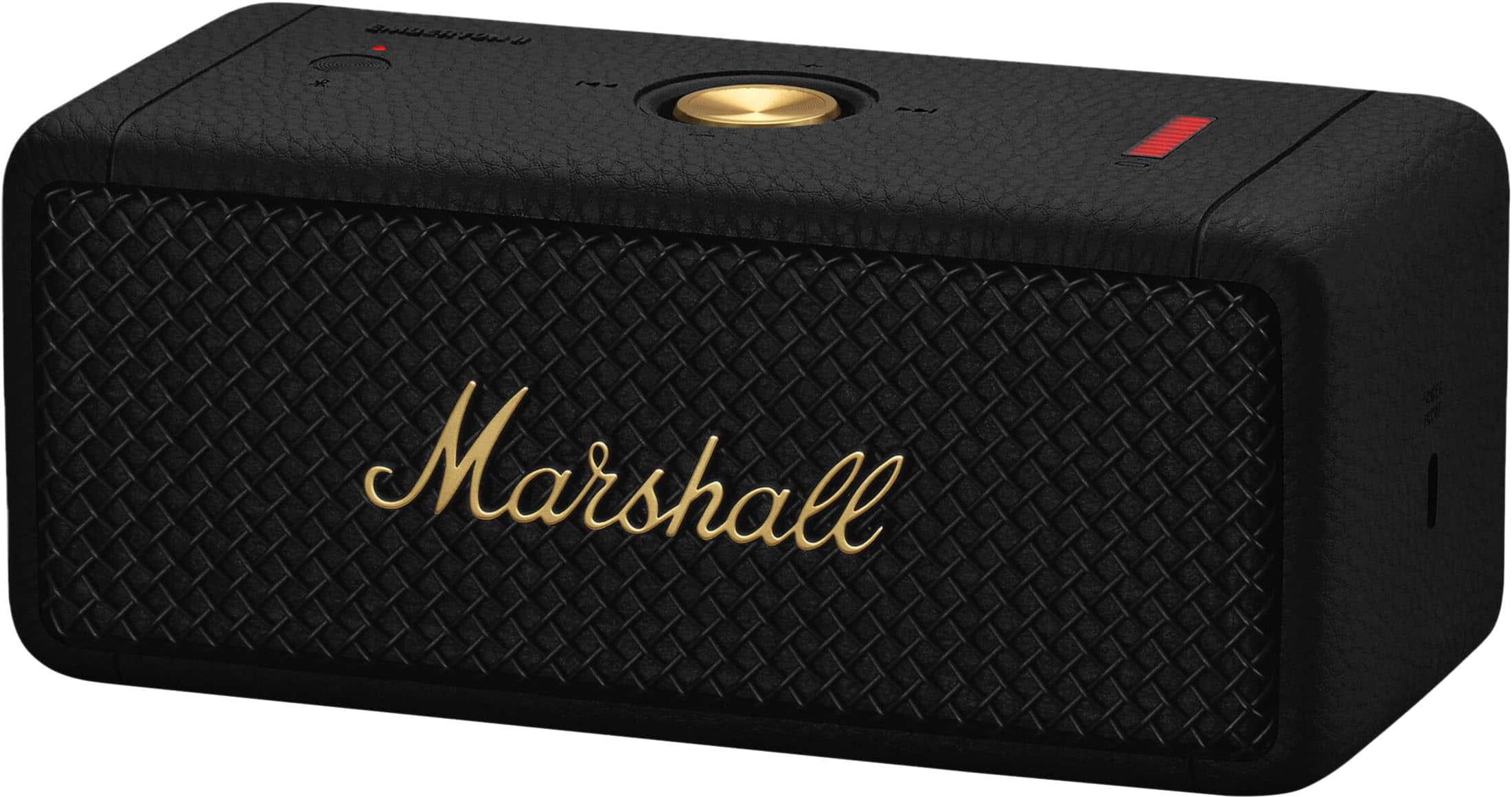 Alt View 4. Marshall - Emberton II Portable Bluetooth Speaker with Rugged Waterproof / Dust-proof Wireless Design - Black and Brass.