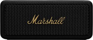 Marshall - Emberton II Bluetooth Speaker - Black & Brass - Front_Zoom