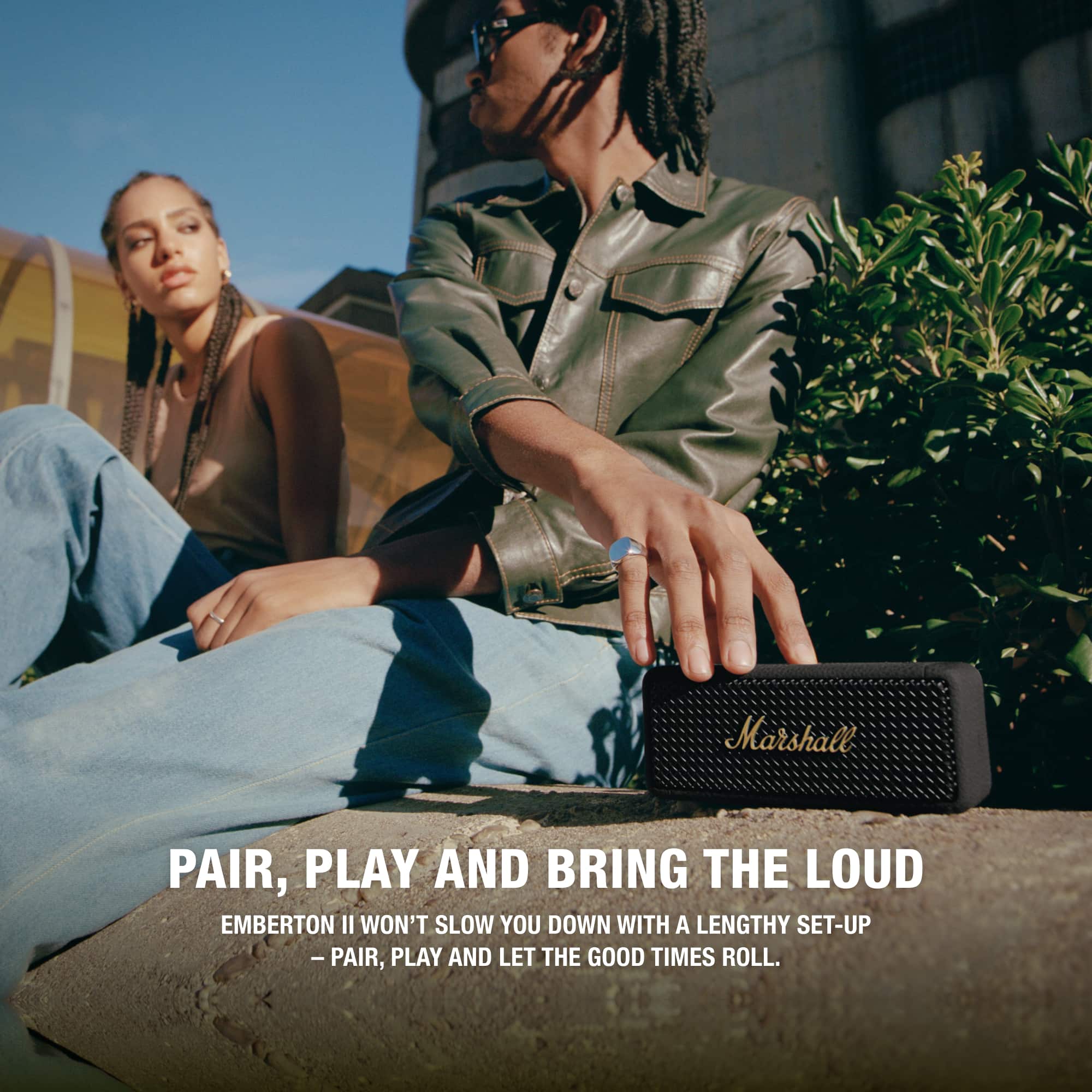Marshall Pair, Play and Bring the Loud Emberton II Won't Slow You Down with a Lengthy Set-Up - Pair, Play and Let the Good Times Roll.