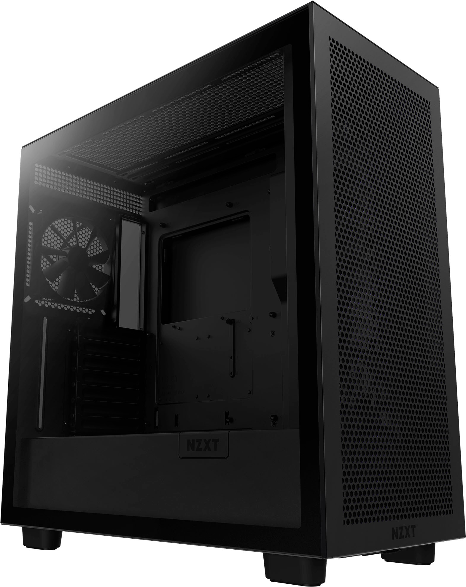 NZXT H7 Flow White - Mid-Tower Airflow PC Gaming Case - Tempered Glass -  Enhanced Cable Management 