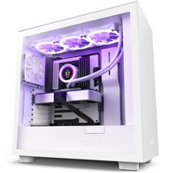 NZXT - H7 ATX Mid-Tower Case - White - Front_Zoom
