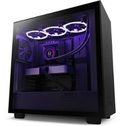 NZXT - H7 ATX Mid-Tower Case - Black - Front_Zoom