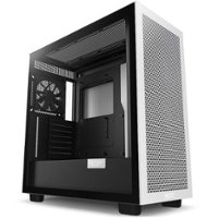 NZXT - H7 Flow ATX Mid-Tower Case - White & Black - Front_Zoom