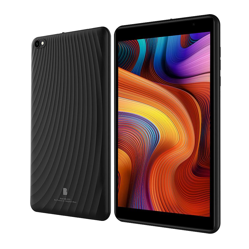 Angle. BLU - M8L 2022 32GB 8" Tablet (Unlocked) - Black.