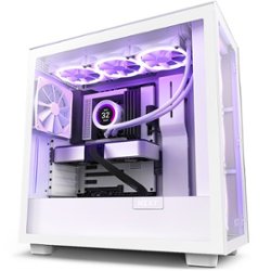 NZXT - H7 Elite ATX Mid-Tower Case - White - Front_Zoom