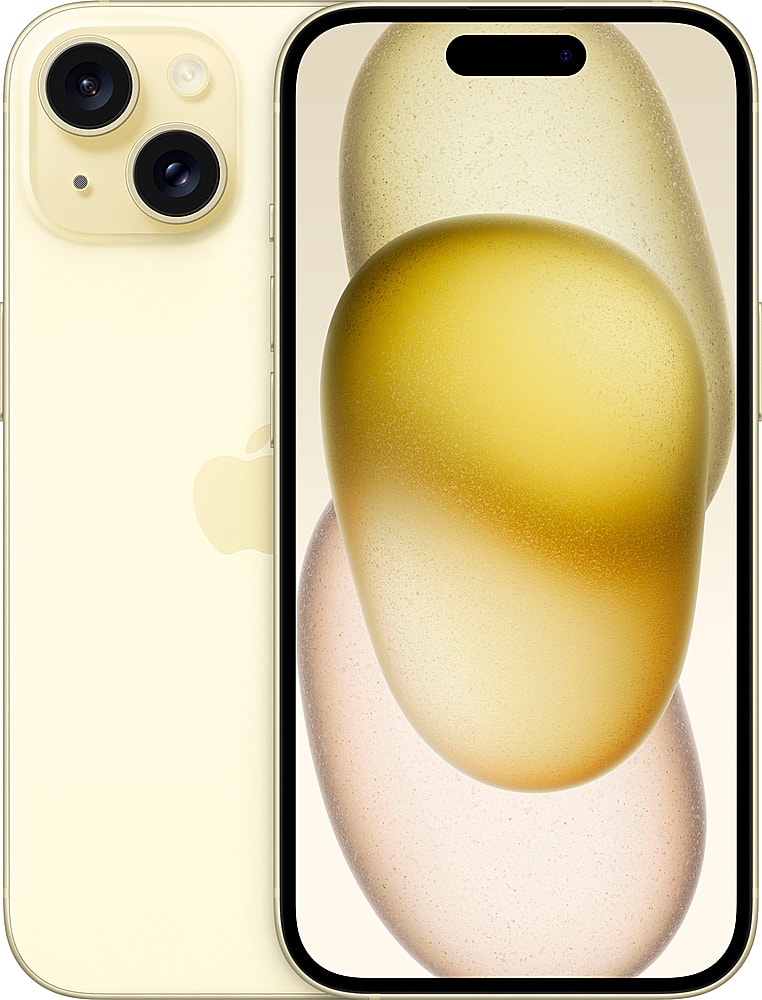 Apple - iPhone 15 128GB (Unlocked) - Yellow - Front_Zoom
