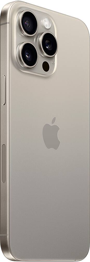 Alt View 12. Apple - iPhone 15 Pro Max 256GB (Unlocked) - Natural Titanium.