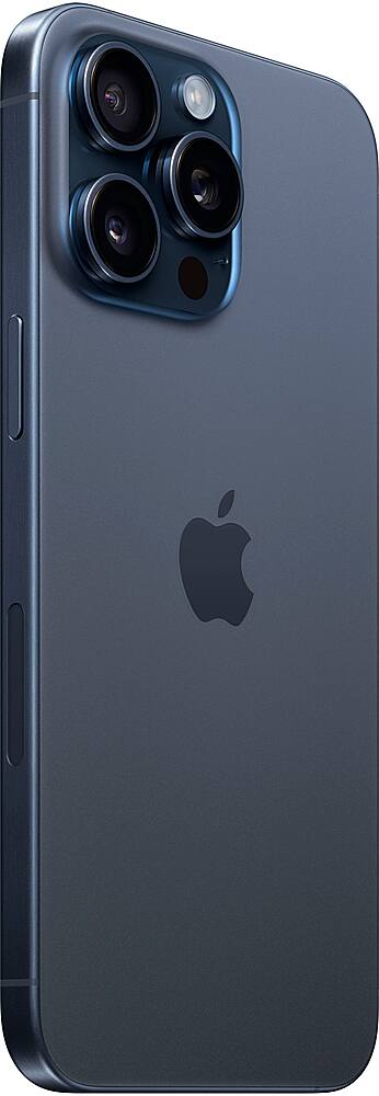 Alt View 12. Apple - iPhone 15 Pro Max 256GB (Unlocked) - Blue Titanium.