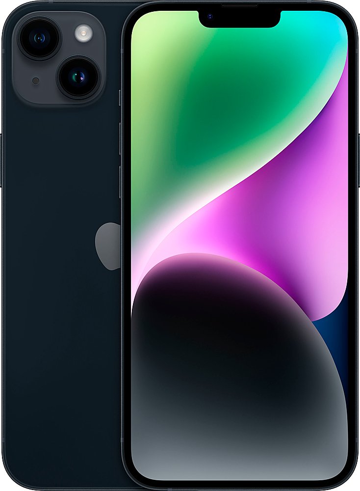 Zoom in on Front Zoom. Apple - iPhone 14 Plus 128GB (Unlocked) - Midnight.
