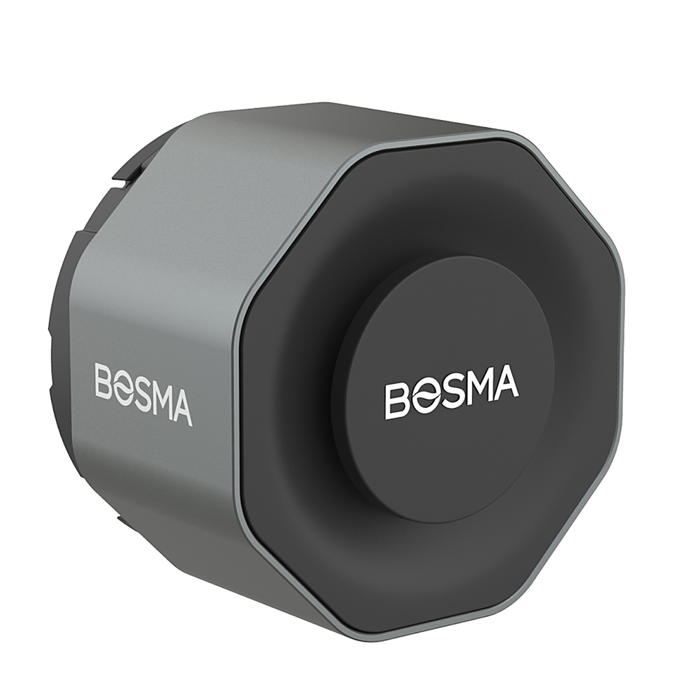 Angle View: Bosma - Aegis Smart Lock Wi-Fi with App/Keypad Access - Metallic