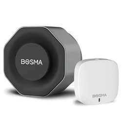 Bosma - Aegis Wi-Fi Bluetooth Smart Door Lock with Gateway - Metallic - Front_Zoom