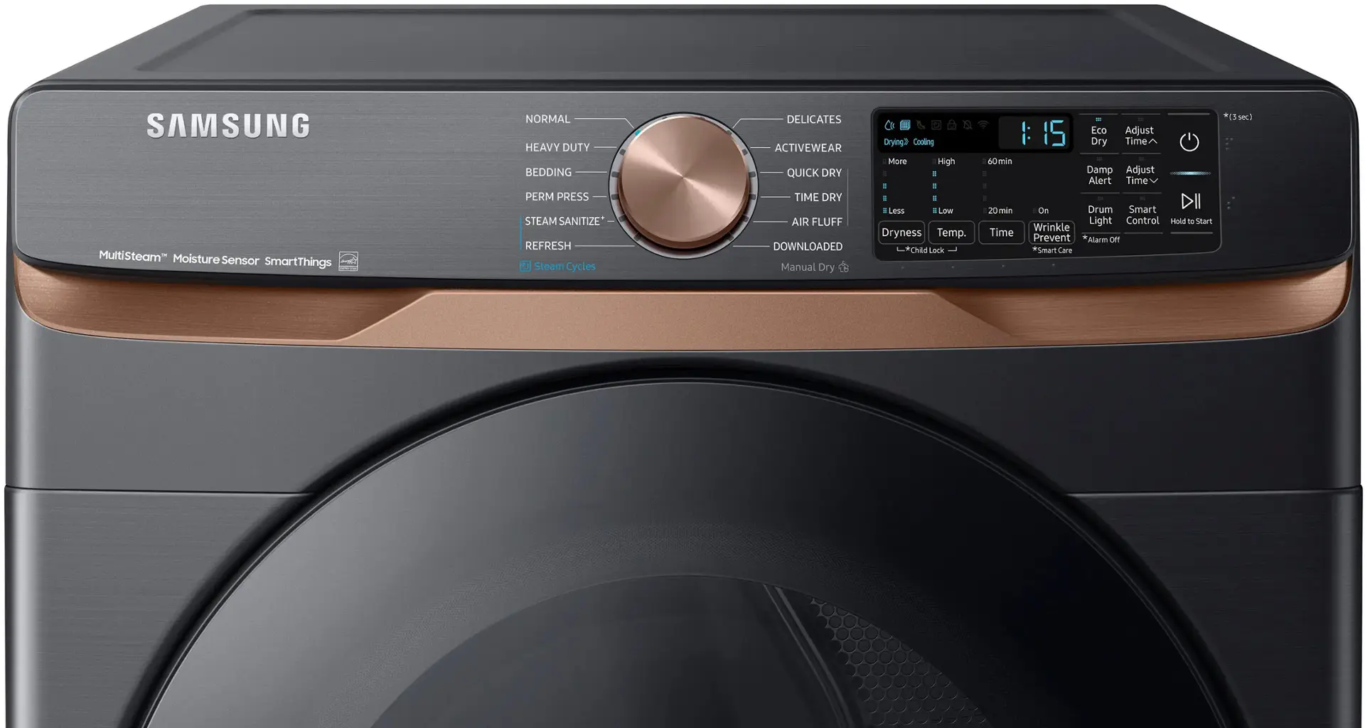 Samsung 7.5 Cu. Ft. Stackable Smart Electric Dryer with Steam and