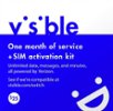 Visible Wireless 1 Month Unlimited Prepaid Plan & SIM Kit