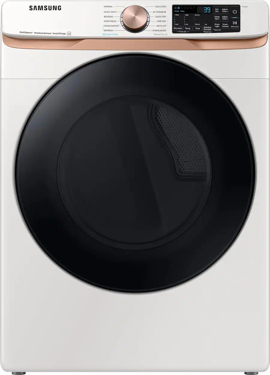 Samsung 7.5 Cu. Ft. Stackable Smart Electric Dryer with Steam and ...
