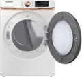Alt View Zoom 13. Samsung - 7.5 Cu. Ft. Stackable Smart Electric Dryer with Steam and Sensor Dry - Ivory.