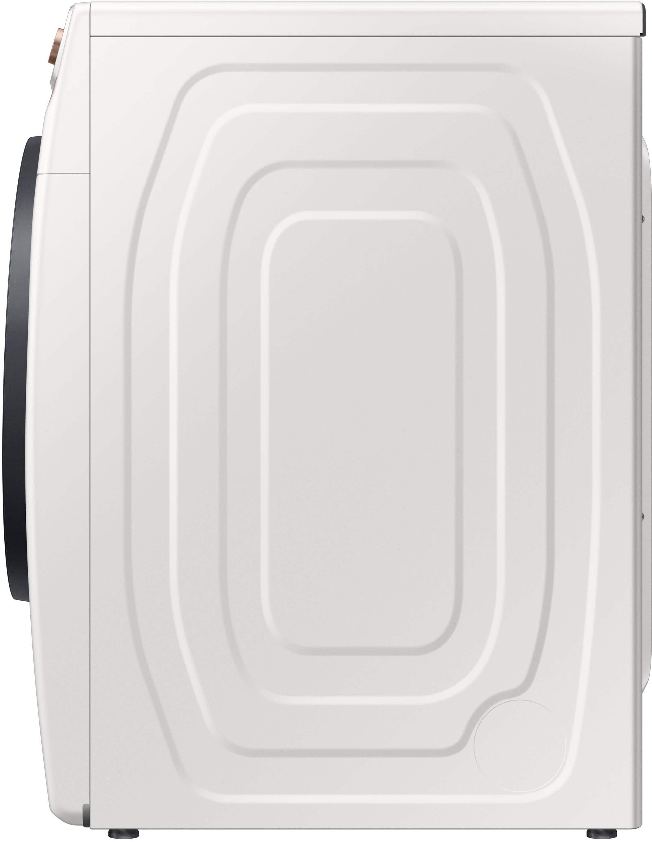 Alt View 20. Samsung - 7.5 Cu. Ft. Stackable Smart Electric Dryer with Steam and Sensor Dry - Ivory.