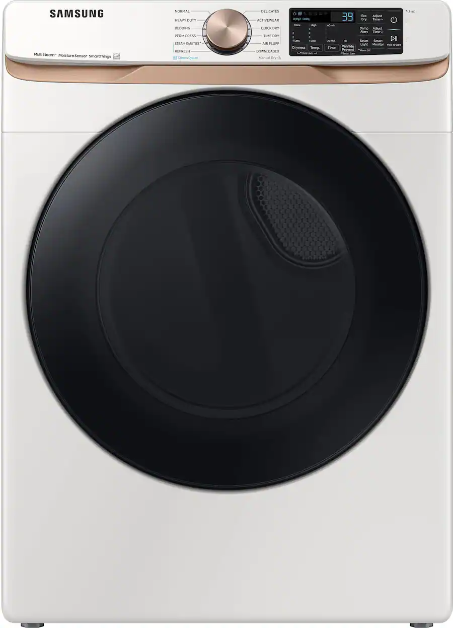 Samsung 7.5 Cu. Ft. Stackable Smart Gas Dryer with Steam and Sensor Dry ...