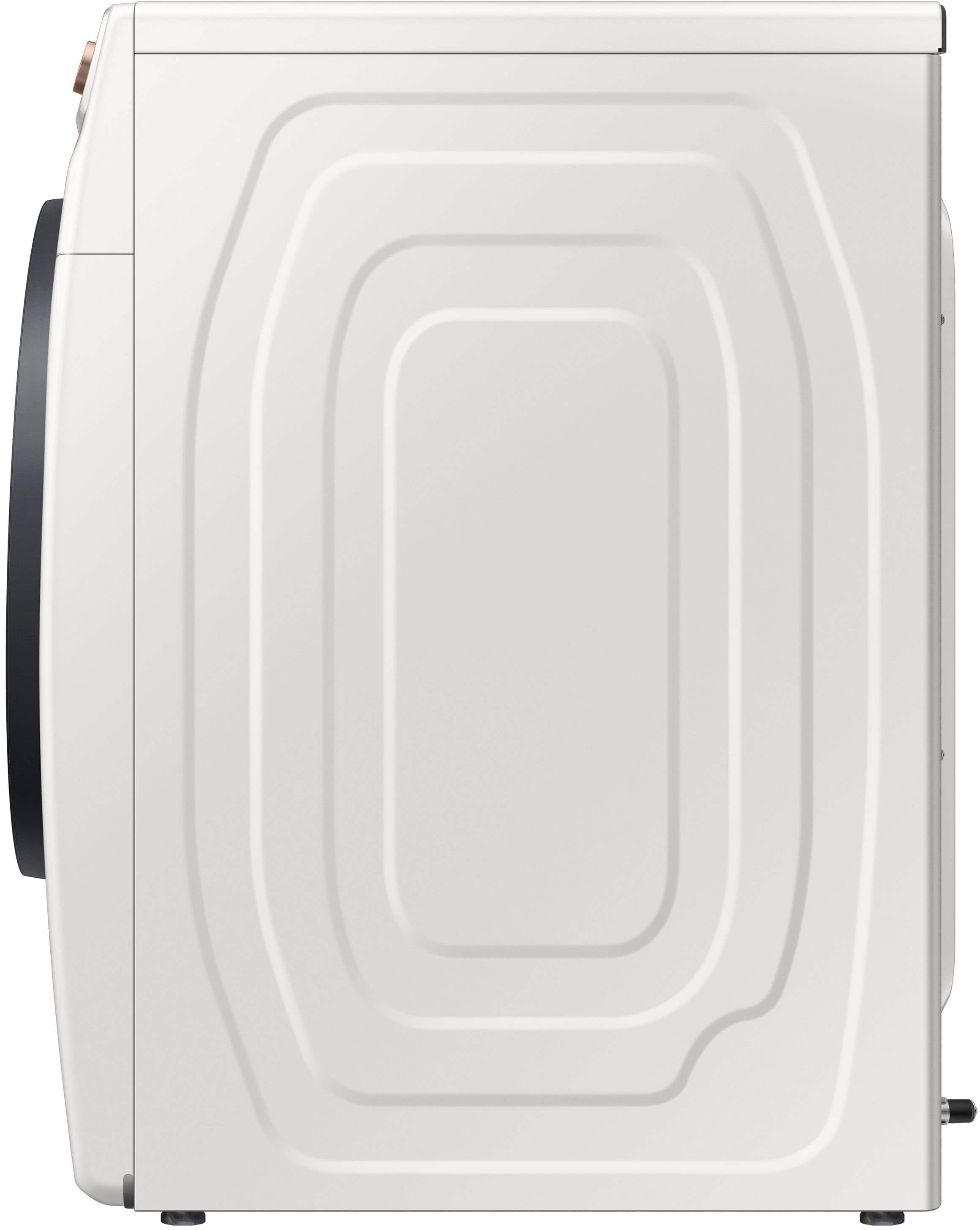 Alt View 14. Samsung - 7.5 Cu. Ft. Stackable Smart Gas Dryer with Steam and Sensor Dry - Ivory.