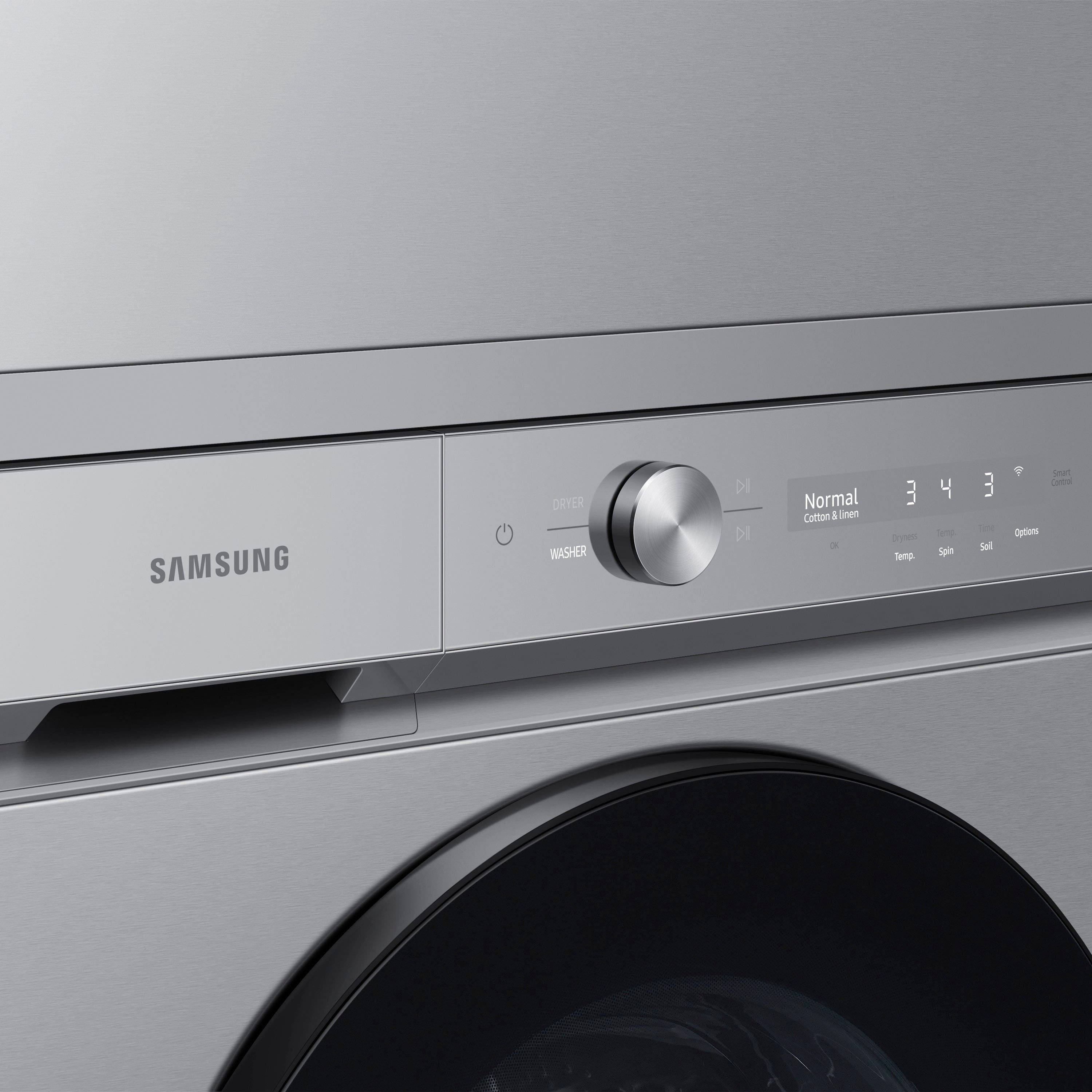 SAMSUNG DRYER WASHER DI DI Normal Cotton & linen - 3 Dry Temp 4 2 Spin 3 J Sell soart Coea Options
