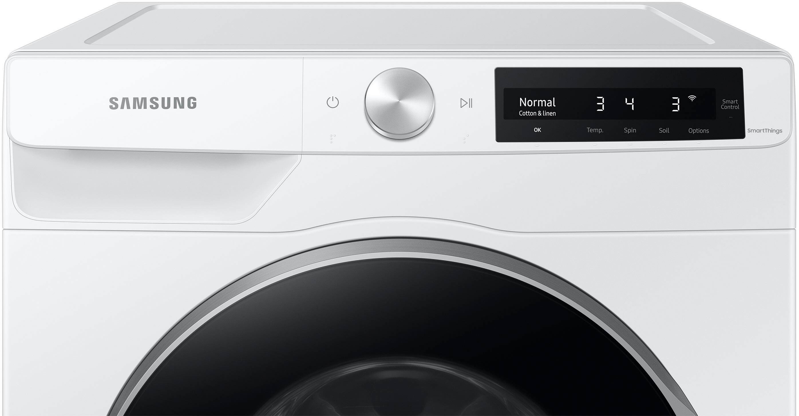 Alt View 11. Samsung - 2.5 Cu. Ft. High-Efficiency Stackable Smart Front Load Washer with Steam and AI Smart Dial - White.