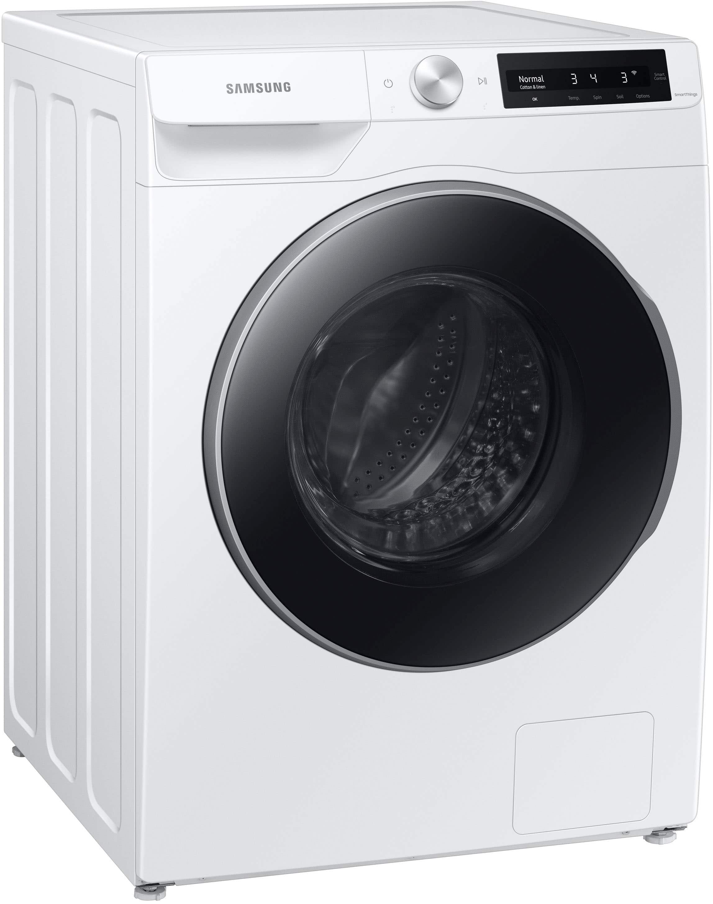 Alt View 12. Samsung - 2.5 Cu. Ft. High-Efficiency Stackable Smart Front Load Washer with Steam and AI Smart Dial - White.