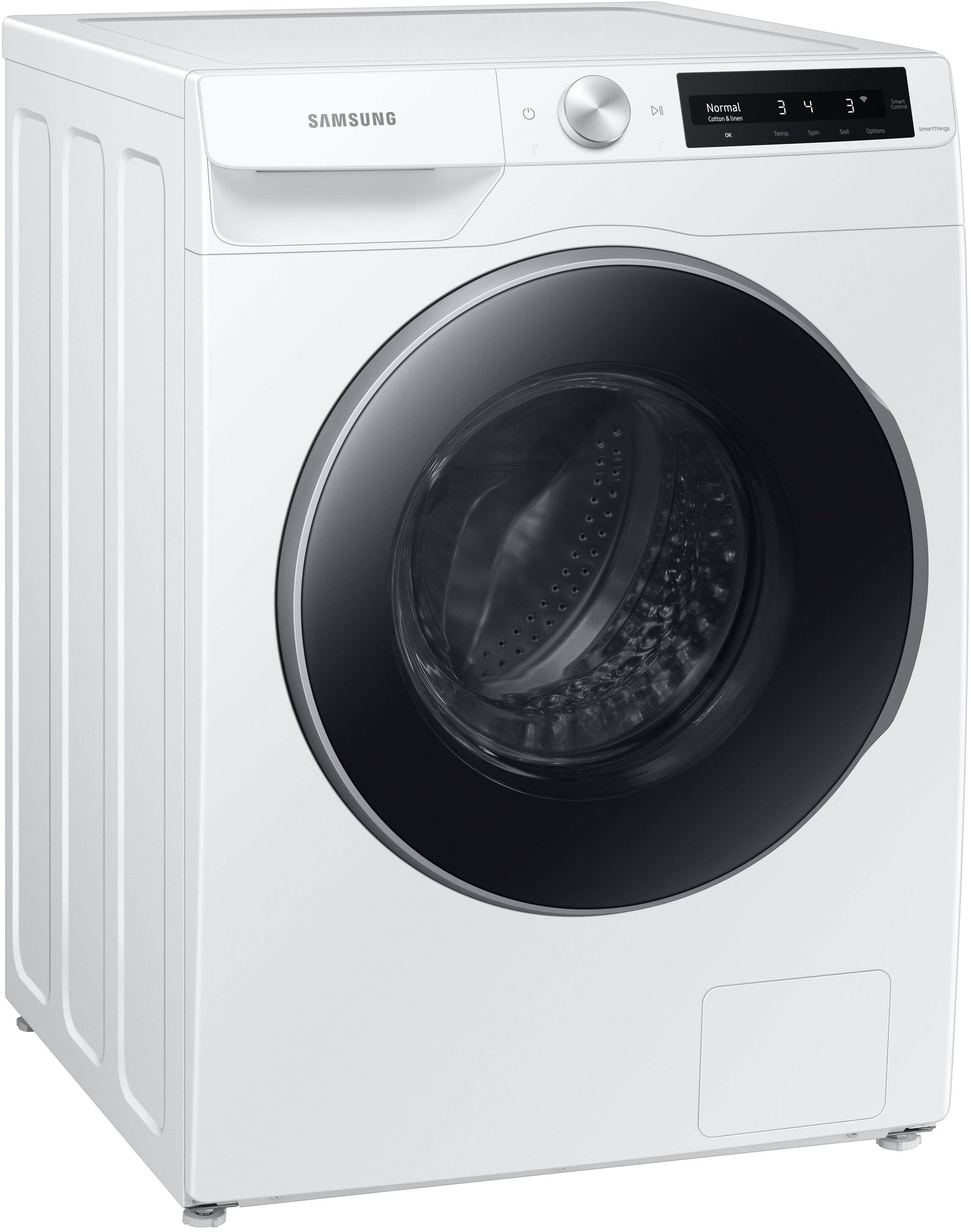 Alt View 12. Samsung - 2.5 Cu. Ft. High-Efficiency Stackable Smart Front Load Washer with Steam and AI Smart Dial - White.