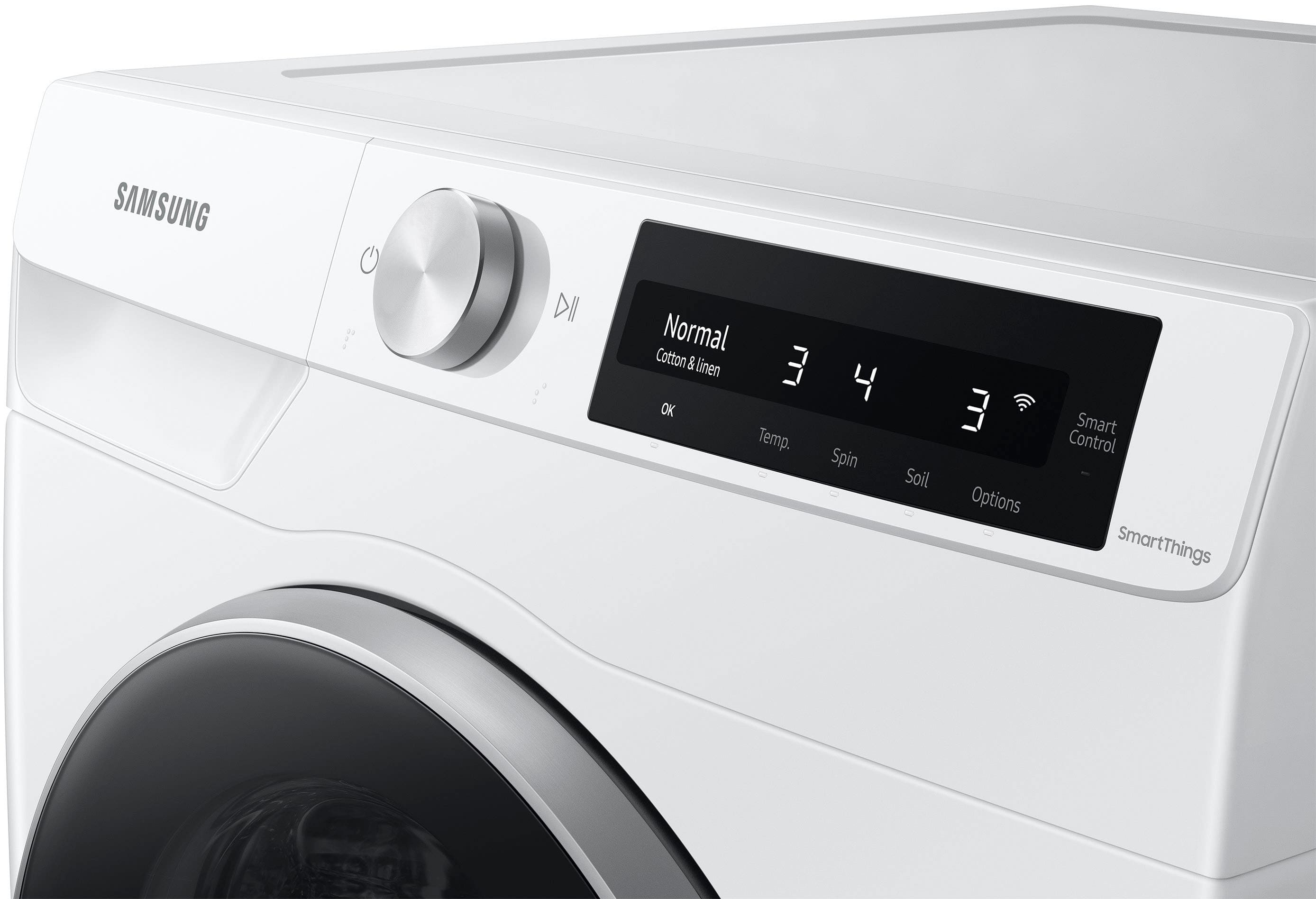 Alt View 13. Samsung - 2.5 Cu. Ft. High-Efficiency Stackable Smart Front Load Washer with Steam and AI Smart Dial - White.