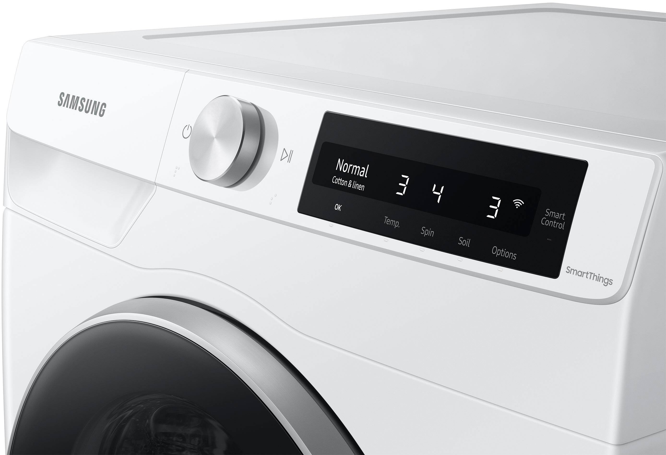 Alt View 13. Samsung - 2.5 Cu. Ft. High-Efficiency Stackable Smart Front Load Washer with Steam and AI Smart Dial - White.